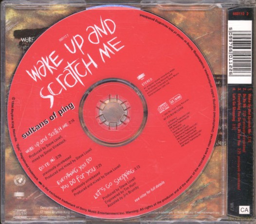 WAKE UP AND SCRATCH ME CD UK ISSUE PRESSED IN AUSTRIA EPIC 1993 [CD]