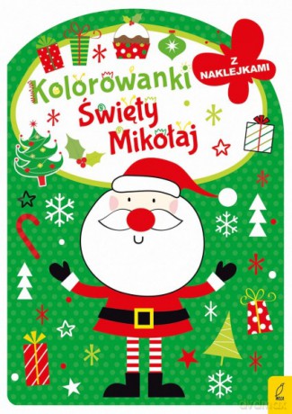 Kolorowanka z wykrojnikiem Święty Mikołaj [KSIĄŻKA]