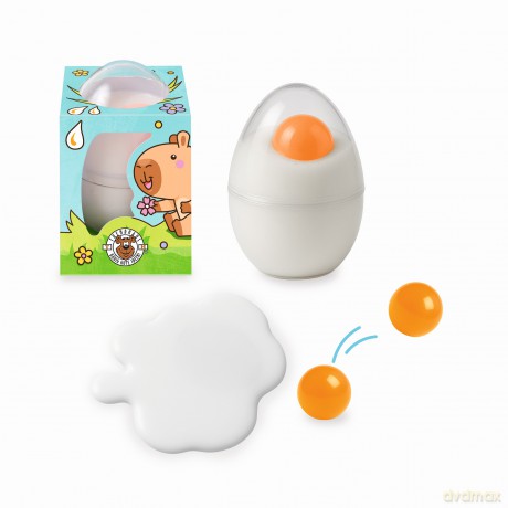 Slime jajko z żółtkiem kauczukową piłeczką