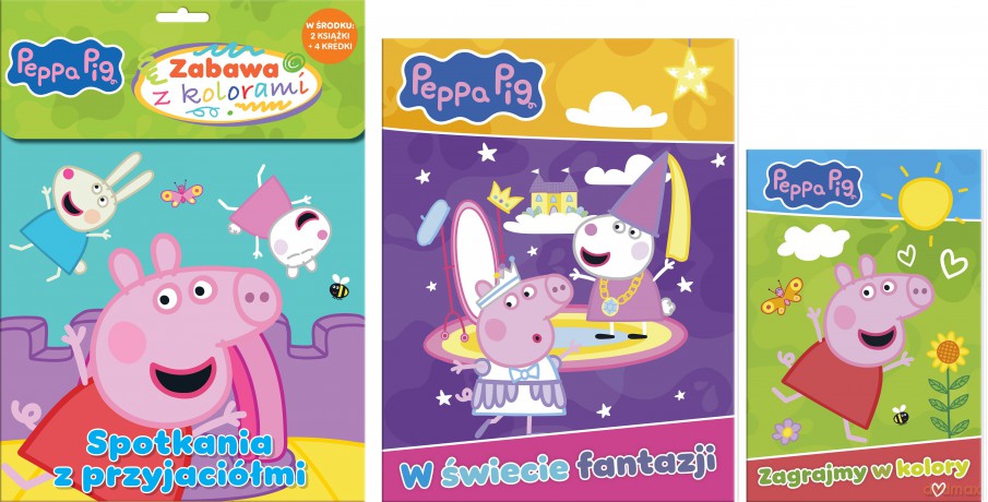 Spotkania z przyjaciółmi. Świnka Peppa. Zabawa z kolorami [KSIĄŻKA]