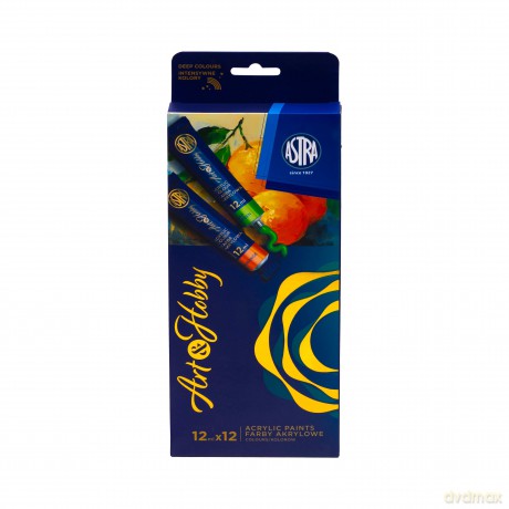 Zestaw farb akrylowych Astra Art&Hobby 12x12ml