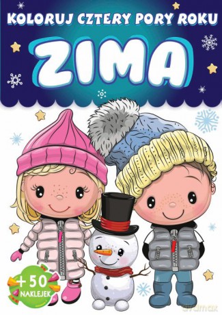 ZIMA. Koloruj. Cztery pory roku [KSIĄŻKA]