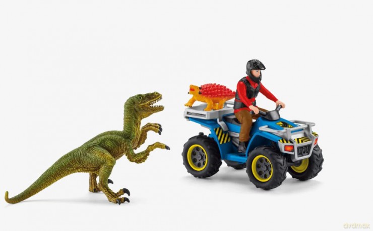 Schleich - Ucieczka quadem przed Welociraptorem 41466 [FIGURKA]