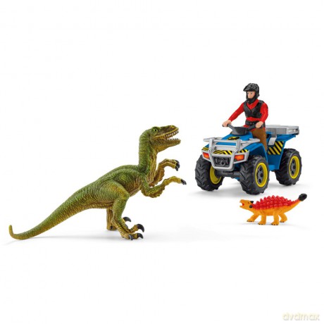 Schleich - Ucieczka quadem przed Welociraptorem 41466 [FIGURKA]