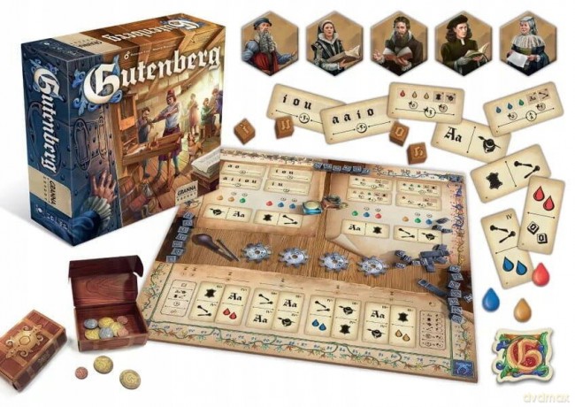 Gra planszowa GUTENBERG gra planszowa angielska Granna ENGLISH BOARD GAME Granna