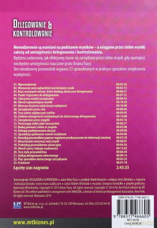Cd Mp3 Delegowanie I Kontrolowanie - Brian Tracy [AUDIOBOOK]