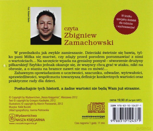 Cd Mp3 Drużyna Pani Miłki Czyli O Szacunku Odwadze I Innych Wartościach - Grzegorz Kasdepke [KSIĄŻKA]