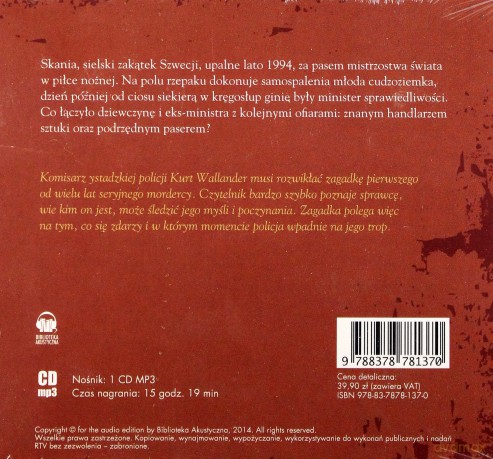 Cd Mp3 Fałszywy Trop Tw - Henning Mankell [KSIĄŻKA]
