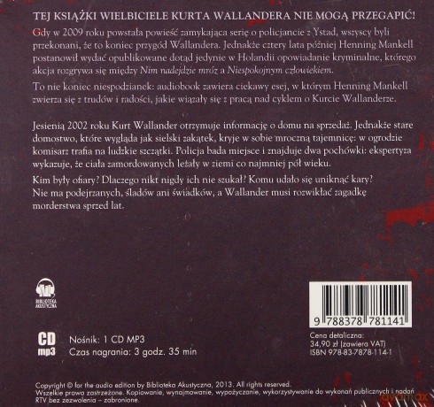 Cd Mp3 Ręka - Henning Mankell [CD]