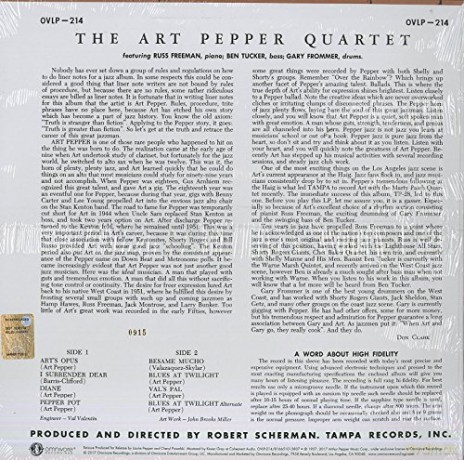Art Pepper: Art Pepper.. -Reissue- [Winyl]