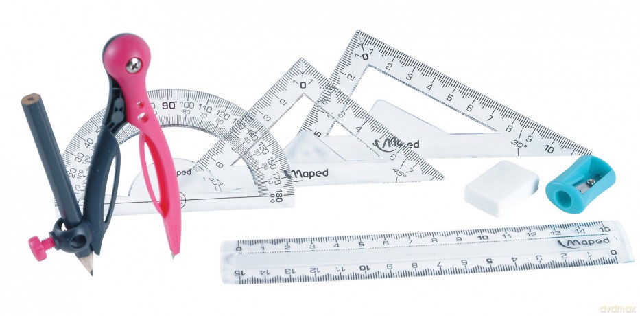 Cyrkiel Maped Essentials Plastikowy Zestaw 8szt [SZKOŁA]