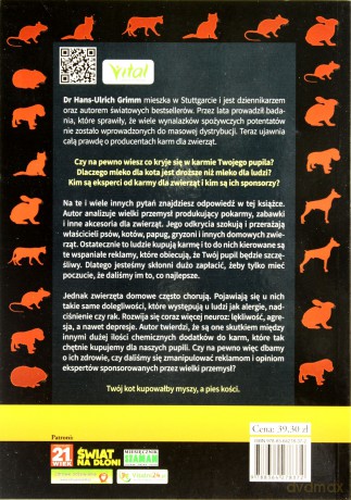Czarna Księga Karmy Dla Zwierząt Szokujące Praktyki Producentów - Hans-Ulrich Grimm [KSIĄŻKA]