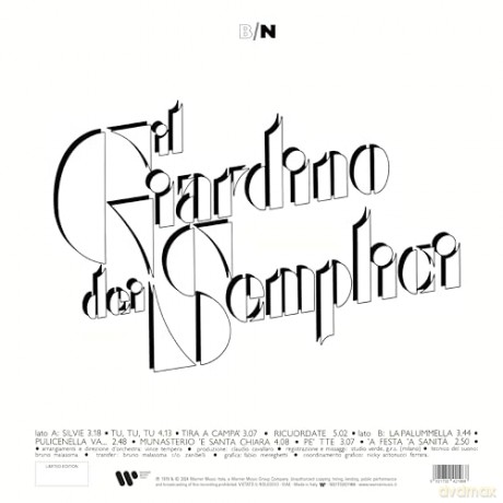 Il Giardino Dei Semplici: B/N [Winyl]