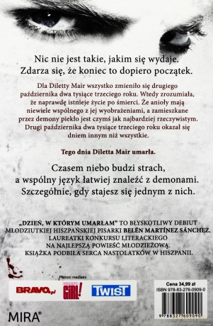 Dzień W Którym Umarłam - Belen Martinez Sanchez [KSIĄŻKA]