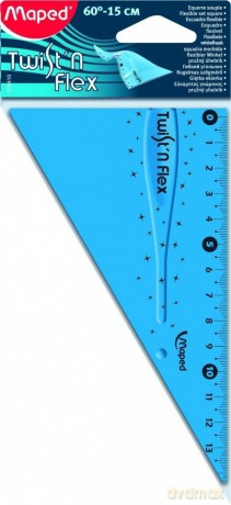 Ekierka Maped Twist''N Flex 15cm Niełamliwa [SZKOŁA]