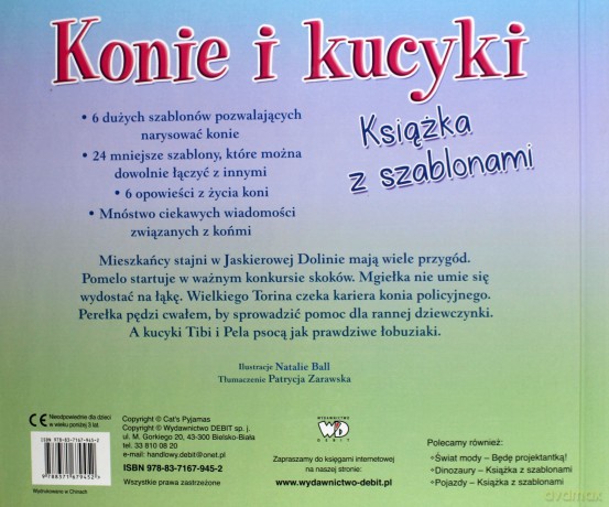 Konie I Kucyki Książka Z Szablonami Tw - Opracowanie Zbiorowe [KSIĄŻKA]