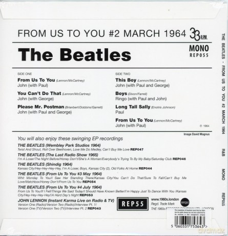 The Beatles: From Us To You #2 March 1964 Ep [Winyl]