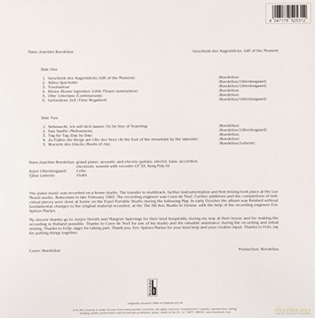 Roedelius: Gift of the Moment [Winyl]
