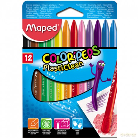 Kredki Maped Colorpeps 12szt Plastikowe [KSIĄŻKA]