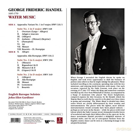 John Eliot Gardiner: Handel: Water Music [Winyl]