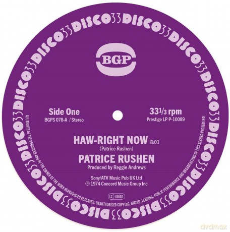 Patrice Rushen: Haw-Right Now/Kickin Back [Winyl]