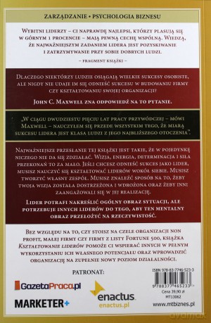 Kształtowanie Liderów Jak Pomóc Innym W Pełni Wykorzystać Własny Potencjał - John C. Maxwell [KSIĄŻKA]