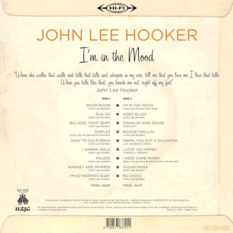 John Lee Hooker: IM In The Mood - Limited Brown + Cd [2xWinyl]