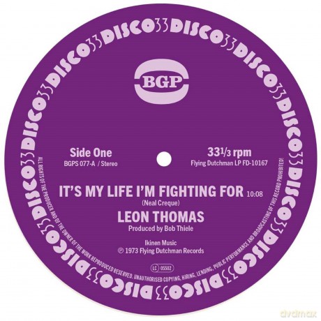 Leon Thomas: It S My Life I M Fighting For/Shape Your Mind To Die [Winyl]