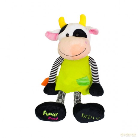 Maskotka Krówka Funny Zielona 27 cm [ZABAWKA]