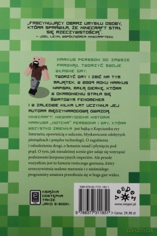 Minecraft Niewiarygodna Historia Markusa Notcha Perssona I Gry Która Wszystko Zmieniła - Daniel Goldberg,Linus Larsson [KSIĄŻKA]