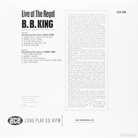 B.B. King: Live At The Regal [Winyl]