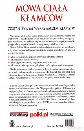 Mowa Ciała Kłamców Tw - Lilllian Glass [KSIĄŻKA]