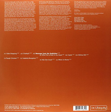 James Taylor Quartet: Message From The Godfather [2xWinyl]