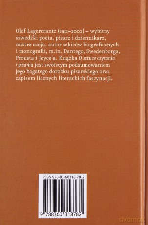 O Sztuce Czytania I Pisania Tw - Olof Lagercrantz [KSIĄŻKA]