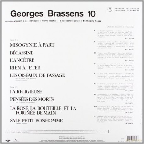 Georges Bressens: N. 12 (Remastered) [Winyl]