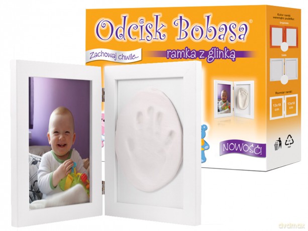 Odcisk Bobasa Ramka Z Glinką [ZABAWKA]