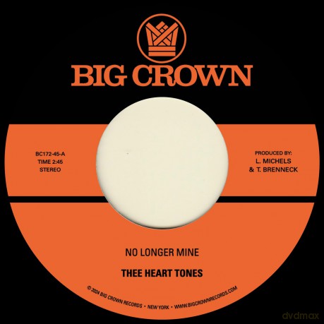 Thee Heart Tones: No Longer Mine B/W Cry My Tears Away [Winyl]
