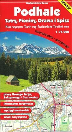 Podhale Pieniny Orawa I Spisz Mapa 1:75 000 Foliowana - Opracowanie Zbiorowe [KSIĄŻKA]
