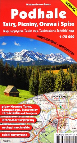 Podhale Pieniny Orawa I Spisz Mapa 1:75 000 Foliowana - Opracowanie Zbiorowe [KSIĄŻKA]