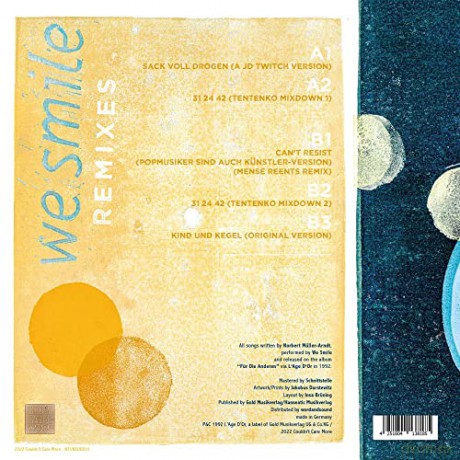 We Smile: Remixes (By Jd Twitch, Tentenko, Mense Reents) [Winyl]