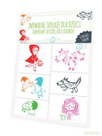 Postaci Z Bajek Zmywalne Tatuaże Dla Dzieci [ZABAWKA]