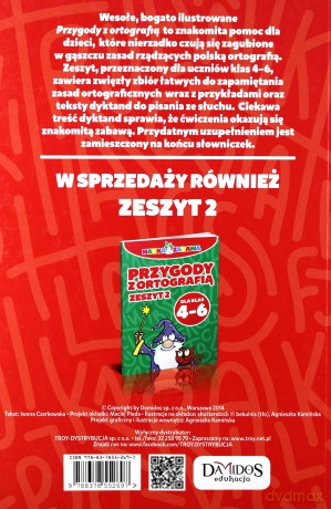 Przygody Z Ortografią Dla Klas 4-6 Zeszyt 1 - Opracowanie Zbiorowe [KSIĄŻKA]