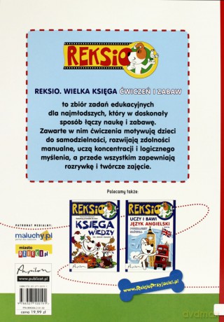 Reksio Wielka Księga Ćwiczeń I Zabaw - Joanna Babula [KSIĄŻKA]