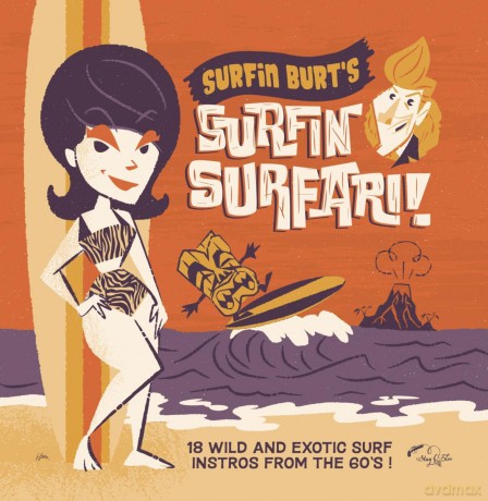 Surfin Burt's Surfin Surfari! (Orange) [Winyl]