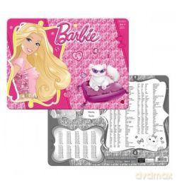 Mata Laminowana 30x40 Cm Barbie [SZKOŁA]
