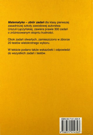 Matematyka Dla Każdego Zsz Kl.1-2 Zbiór Zadań Cz.1 - Urszula Łączyńska [KSIĄŻKA]