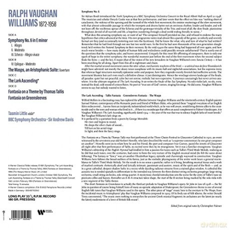 Tasmin Little & Andrew Davis: Vaughan Williams: The Lark Ascending Et Al [2xWinyl]
