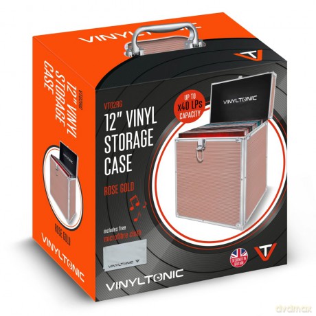 Vinyl Tonic 12" Rose Gold Lp Storage Case With Cloth [Winyl]