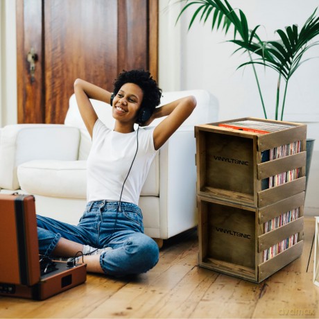 Vinyl Tonic Stackable Lp Crate (Teak) [Winyl]