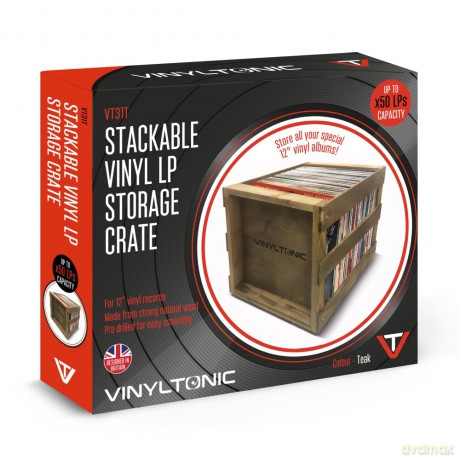 Vinyl Tonic Stackable Lp Crate (Teak) [Winyl]